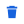 Blue garbage can icon