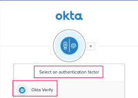 Okta Verify authentication factor in the sign-in prompt