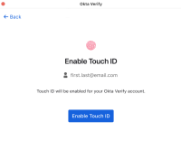 macOS向けのOkta VerifyでTouch IDを有効にする