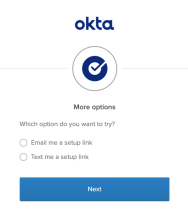 電子メールまたはテキストメッセージを使用してOkta Verifyセットアップする方法