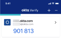 Okta Verifyアプリのアカウント