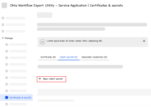 Créer un secret client dans Microsoft&nbsp;Entra&nbsp;ID