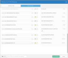Image de la page Mappages de profils utilisateurs Workday.