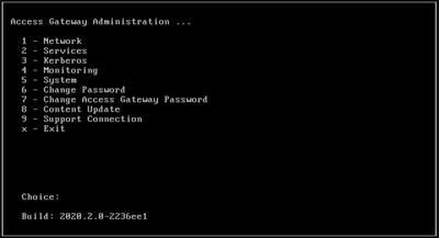 The command line console supports configuration of system wide settings.