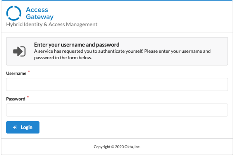 The UI console supports configuration of Access Gateway specific settings.