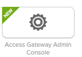 アプリケーションリストの中から、新しく追加されたAccess Gateway管理者アプリの名前をクリックします。 