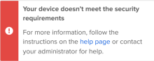 Help link in the Sign-In Widget points to Okta docs or docs hosted by your organization.