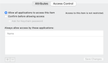 The image shows the Access Control tab.