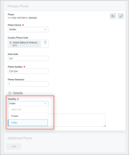 Image des détails de l'attribut Primary Phone.
